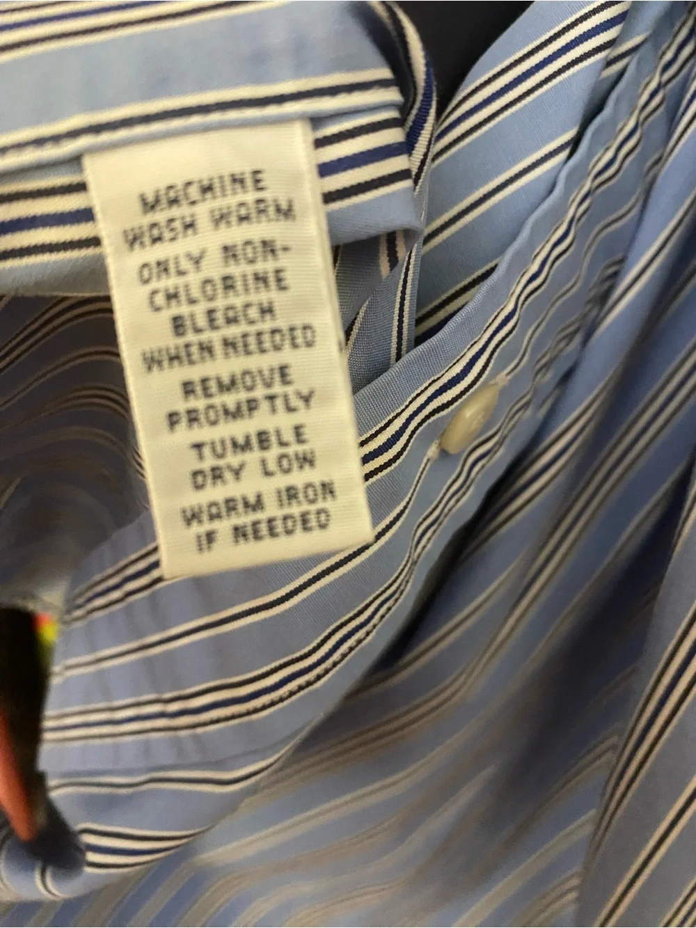 Polo by Ralph Lauren Pony Blue Striped Button-Down Long Sleeve Shirt Oxford XXL